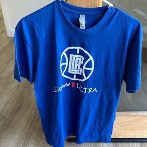 Official La Clippers T shirt  Size Large Blue